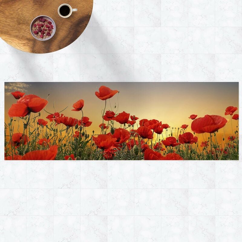 Alfombras vinílicas - Poppy Field In Sunset - Panorama Formato apaisado Dimensión LxA: 90cm x 270cm
Alfombras vinílicas - Poppy Field In Sunset - Panorama Formato apaisado Dimensión LxA: 90cm x 270cm