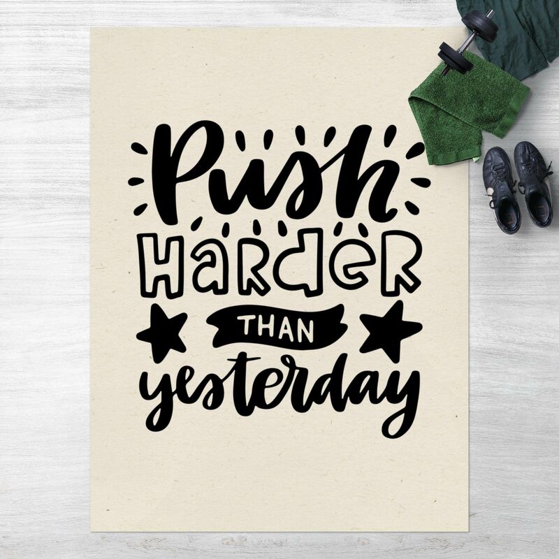 Alfombras vinílicas - Push harder than yesterday - Alto 4:3 Dimensión LxA: 80cm x 60cm
Alfombras vinílicas - Push harder than yesterday - Alto 4:3 Dimensión LxA: 80cm x 60cm