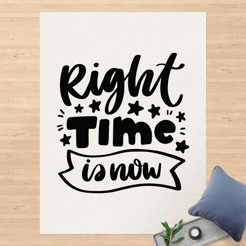 Alfombras vinílicas - Right time is now - Alto 4:3 Dimensión LxA: 160cm x 120cm
Alfombras vinílicas - Right time is now - Alto 4:3 Dimensión LxA: 160cm x 120cm