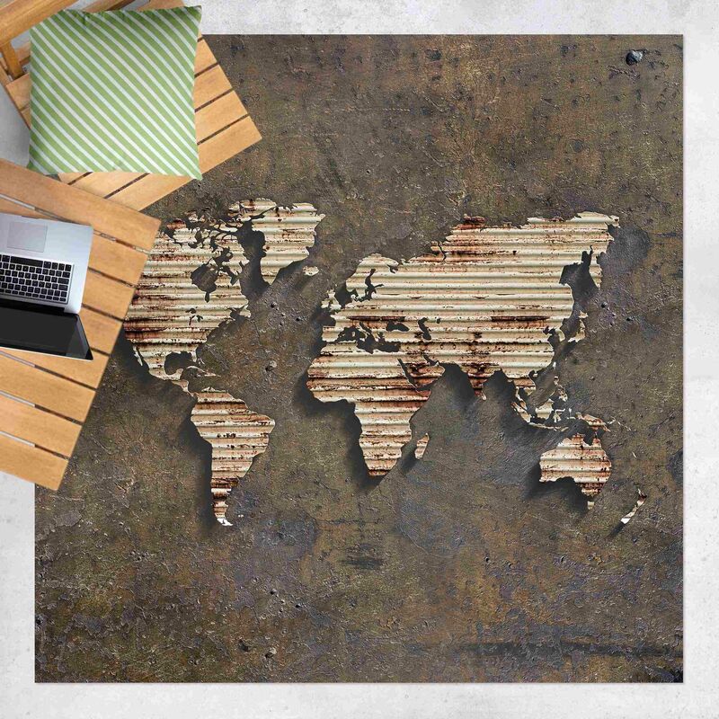 Bilderwelten - Alfombras vinílicas - Rust World Map - Cuadrado 1:1 Dimensión LxA: 120cm x 120cm
Bilderwelten - Alfombras vinílicas - Rust World Map - Cuadrado 1:1 Dimensión LxA: 120cm x 120cm