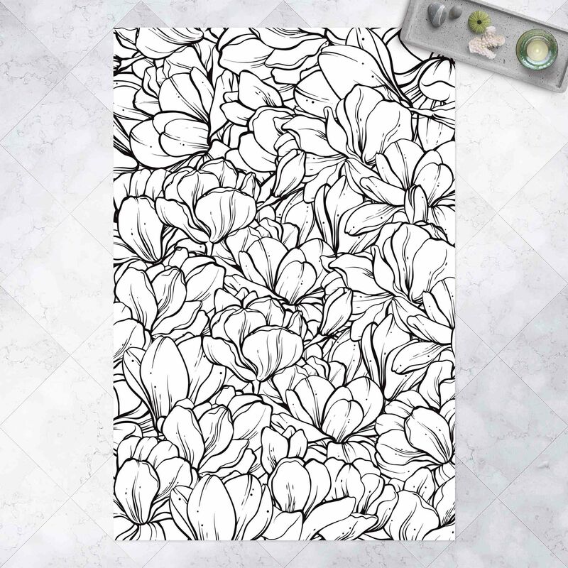 Alfombras vinílicas - Sea Of Magnolia Blossoms Black And White - Alto 3:2 Dimensión LxA: 210cm x 140cm
Alfombras vinílicas - Sea Of Magnolia Blossoms Black And White - Alto 3:2 Dimensión LxA: 210cm x 140cm