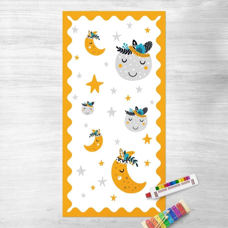 Bilderwelten - Alfombras vinílicas - Sleaping Friends Moon And Stars With Frame - Alto 2:1 Dimensión LxA: 80cm x 40cm
Bilderwelten - Alfombras vinílicas - Sleaping Friends Moon And Stars With Frame - Alto 2:1 Dimensión LxA: 80cm x 40cm
