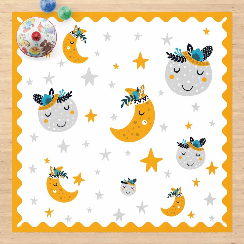 Bilderwelten - Alfombras vinílicas - Sleaping Friends Moon And Stars With Frame - Cuadrado 1:1 Dimensión LxA: 120cm x 120cm
Bilderwelten - Alfombras vinílicas - Sleaping Friends Moon And Stars With Frame - Cuadrado 1:1 Dimensión LxA: 120cm x 120cm