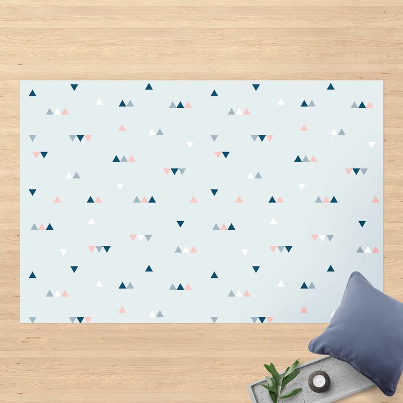 Alfombras vinílicas - Small Triangles In Blue Light Pink - Apaisado 2:3 Dimensión LxA: 120cm x 180cm
Alfombras vinílicas - Small Triangles In Blue Light Pink - Apaisado 2:3 Dimensión LxA: 120cm x 180cm