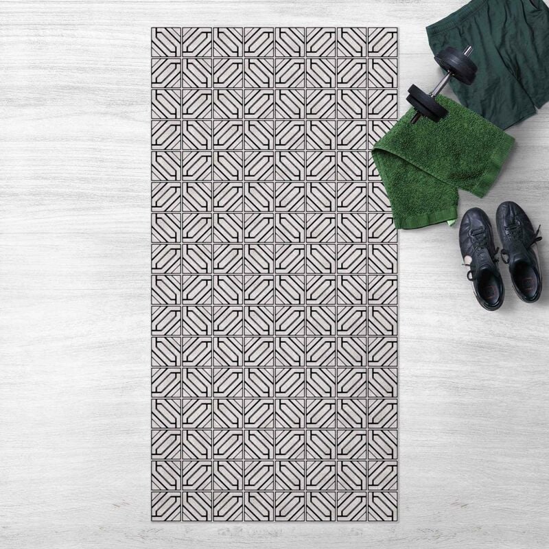 Alfombras vinílicas - Tile Pattern Rhomboidal Geometry Black - Alto 2:1 Dimensión LxA: 160cm x 80cm
Alfombras vinílicas - Tile Pattern Rhomboidal Geometry Black - Alto 2:1 Dimensión LxA: 160cm x 80cm