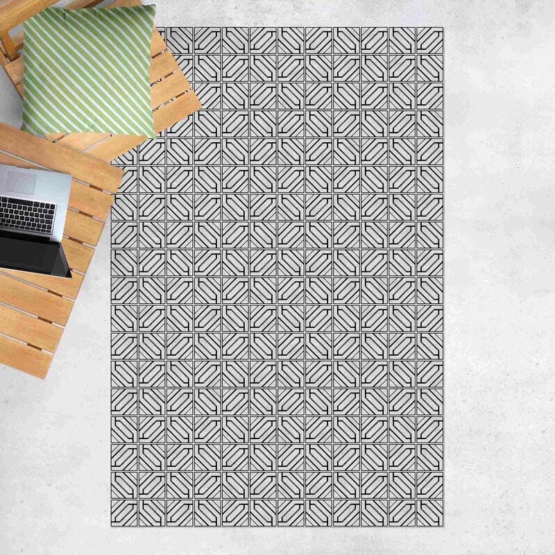 Alfombras vinílicas - Tile Pattern Rhomboidal Geometry Black - Alto 3:2 Dimensión LxA: 210cm x 140cm
Alfombras vinílicas - Tile Pattern Rhomboidal Geometry Black - Alto 3:2 Dimensión LxA: 210cm x 140cm