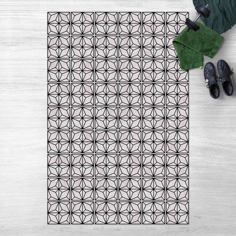 Alfombras vinílicas - Tile Pattern Star Geometry Black - Alto 3:2 Dimensión LxA: 120cm x 80cm
Alfombras vinílicas - Tile Pattern Star Geometry Black - Alto 3:2 Dimensión LxA: 120cm x 80cm