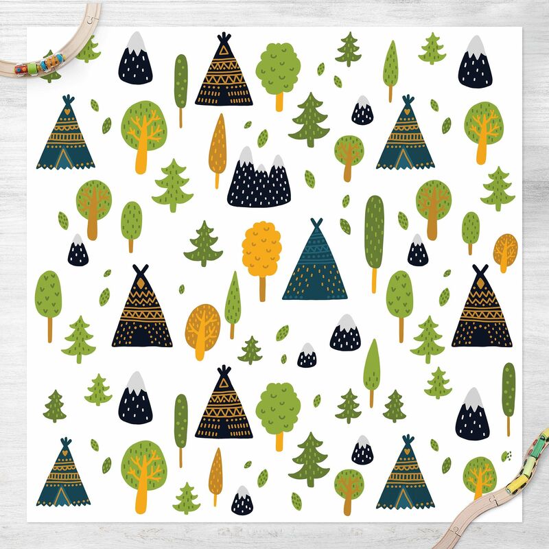 Bilderwelten - Alfombras vinílicas - Tipi In The Woods With Mountaintops - Cuadrado 1:1 Dimensión LxA: 120cm x 120cm
Bilderwelten - Alfombras vinílicas - Tipi In The Woods With Mountaintops - Cuadrado 1:1 Dimensión LxA: 120cm x 120cm