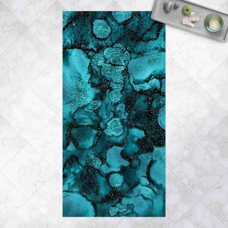Alfombras vinílicas - Turquoise Drop With Glitter - Alto 2:1 Dimensión LxA: 220cm x 110cm
Alfombras vinílicas - Turquoise Drop With Glitter - Alto 2:1 Dimensión LxA: 220cm x 110cm