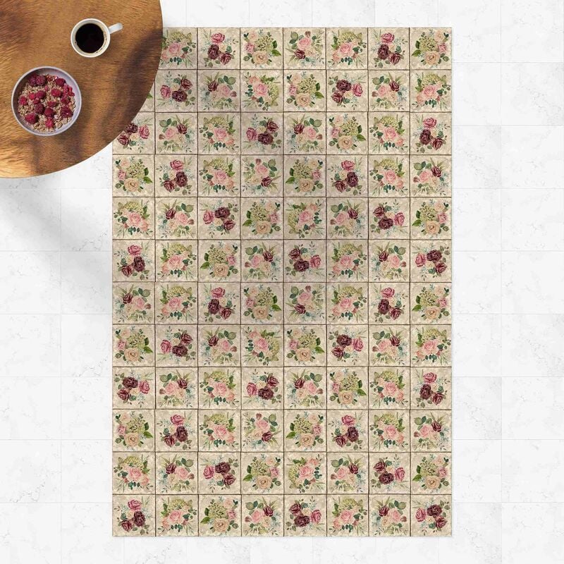 Alfombras vinílicas - Vintage Roses And Hydrangea - Alto 3:2 Dimensión LxA: 180cm x 120cm
Alfombras vinílicas - Vintage Roses And Hydrangea - Alto 3:2 Dimensión LxA: 180cm x 120cm