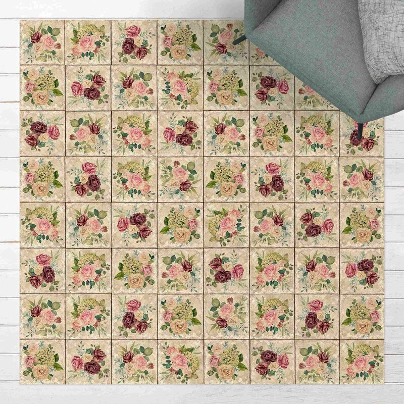 Alfombras vinílicas - Vintage Roses And Hydrangea - Cuadrado 1:1 Dimensión LxA: 60cm x 60cm
Alfombras vinílicas - Vintage Roses And Hydrangea - Cuadrado 1:1 Dimensión LxA: 60cm x 60cm