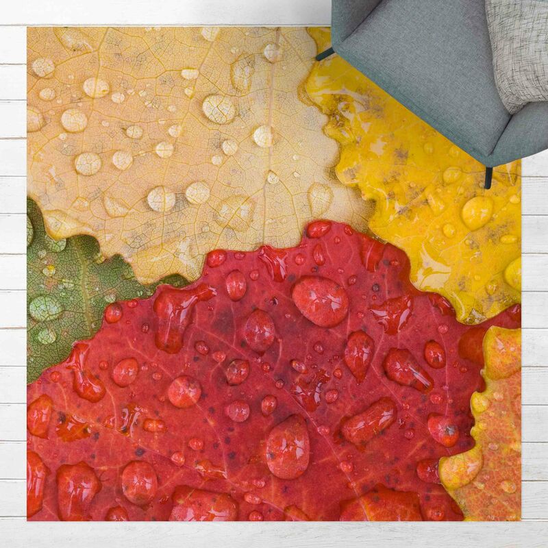 Alfombras vinílicas - Water Drops On Colourful Leaves - Cuadrado 1:1 Dimensión LxA: 60cm x 60cm
Alfombras vinílicas - Water Drops On Colourful Leaves - Cuadrado 1:1 Dimensión LxA: 60cm x 60cm