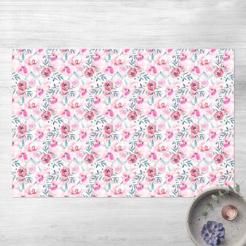 Alfombras vinílicas - Watercolour Flowers Pink With Blue Leaves - Apaisado 2:3 Dimensión LxA: 40cm x 60cm
Alfombras vinílicas - Watercolour Flowers Pink With Blue Leaves - Apaisado 2:3 Dimensión LxA: 40cm x 60cm