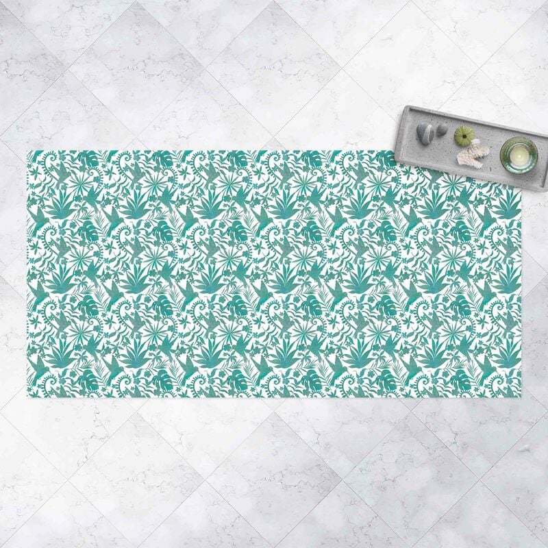 Alfombras vinílicas - Watercolour Hummingbird And Plant Silhouettes Pattern In Turquoise - Apaisado 1:2 Dimensión LxA: 50cm x 100cm
Alfombras vinílicas - Watercolour Hummingbird And Plant Silhouettes Pattern In Turquoise - Apaisado 1:2 Dimensión LxA: 50cm x 100cm