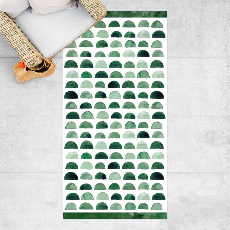Bilderwelten - Alfombras vinílicas - Watercolour Semicircle In Moss Green With Stripes - Alto 2:1 Dimensión LxA: 180cm x 90cm
Bilderwelten - Alfombras vinílicas - Watercolour Semicircle In Moss Green With Stripes - Alto 2:1 Dimensión LxA: 180cm x 90cm