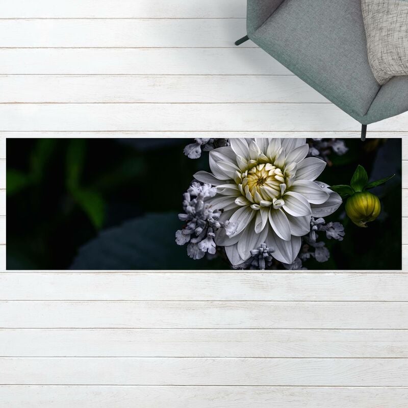 Alfombras vinílicas - White Dahlia - Panorama Formato apaisado Dimensión LxA: 70cm x 210cm
Alfombras vinílicas - White Dahlia - Panorama Formato apaisado Dimensión LxA: 70cm x 210cm