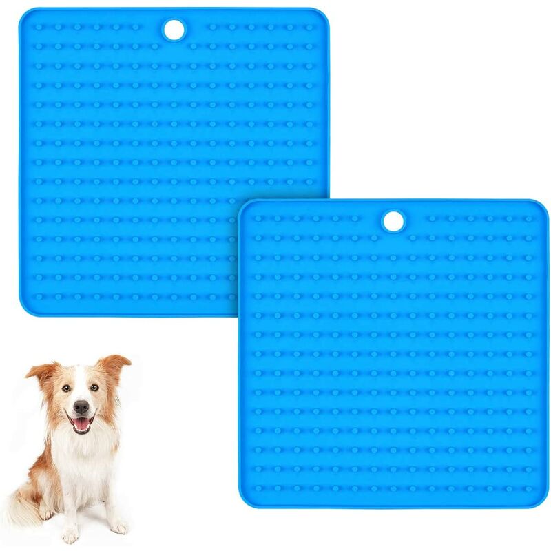 Alfombrilla impermeable para perros de 2 partes, perfecta para alimentar con yogur o mantequilla de maní (azul)
Alfombrilla impermeable para perros de 2 partes, perfecta para alimentar con yogur o mantequilla de maní (azul)