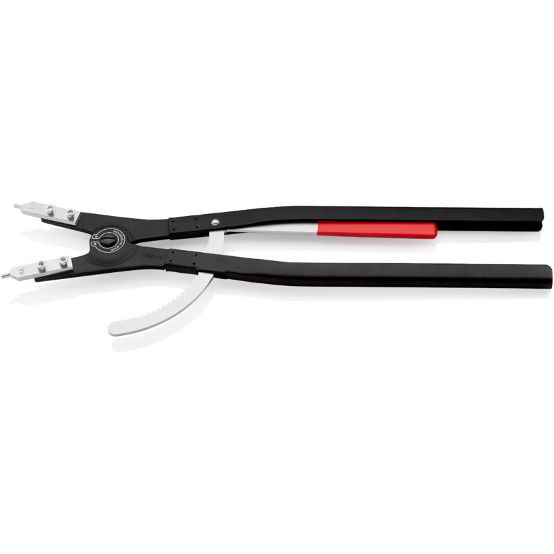 Knipex - Pinza para grandes circlips exteriors, picos rectos, dimensiones : de 6, Ø de árbol 252-400 mm, Largo 570 mm
Knipex - Pinza para grandes circlips exteriors, picos rectos, dimensiones : de 6, Ø de árbol 252-400 mm, Largo 570 mm