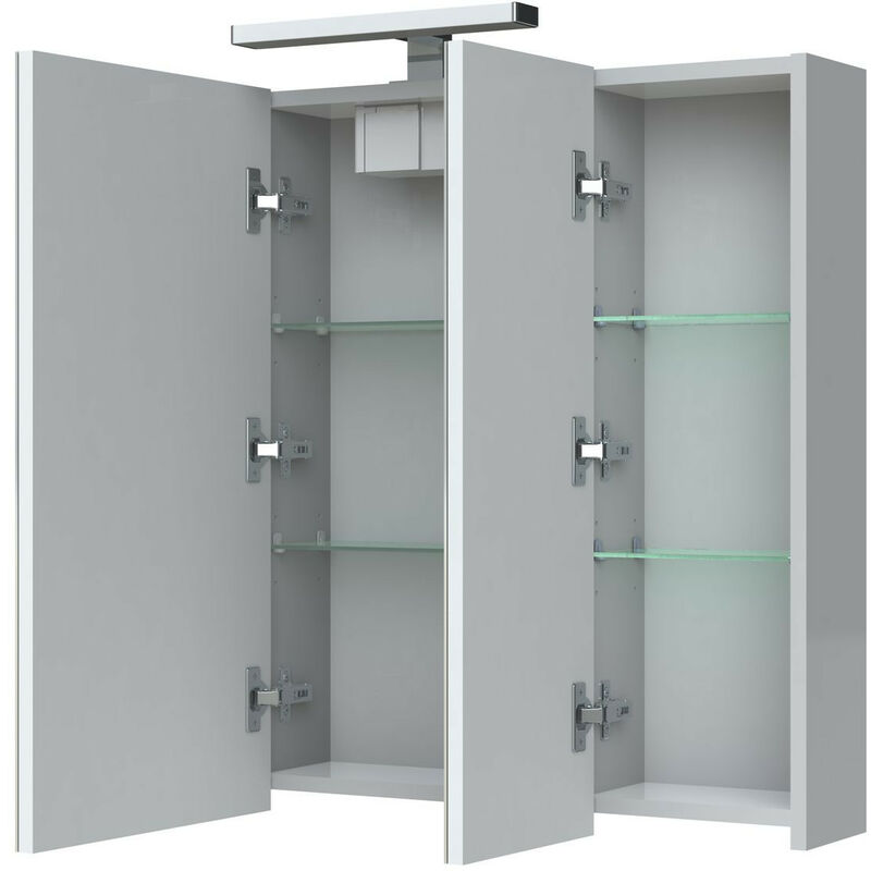 Allibert - Armario de cuarto de baño iluminado 80 cm 3 puertas de espejo blanco brillante de enchufe UTE - JUNO
Allibert - Armario de cuarto de baño iluminado 80 cm 3 puertas de espejo blanco brillante de enchufe UTE - JUNO