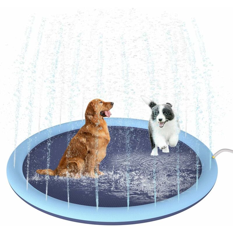 Almohadilla de aspersión contra salpicaduras de 150 cm para perros, niños, gruesa y duradera, baño para perros, piscina, bañera, mascota, verano, al 
Almohadilla de aspersión contra salpicaduras de 150 cm para perros, niños, gruesa y duradera, baño para perros, piscina, bañera, mascota, verano, al