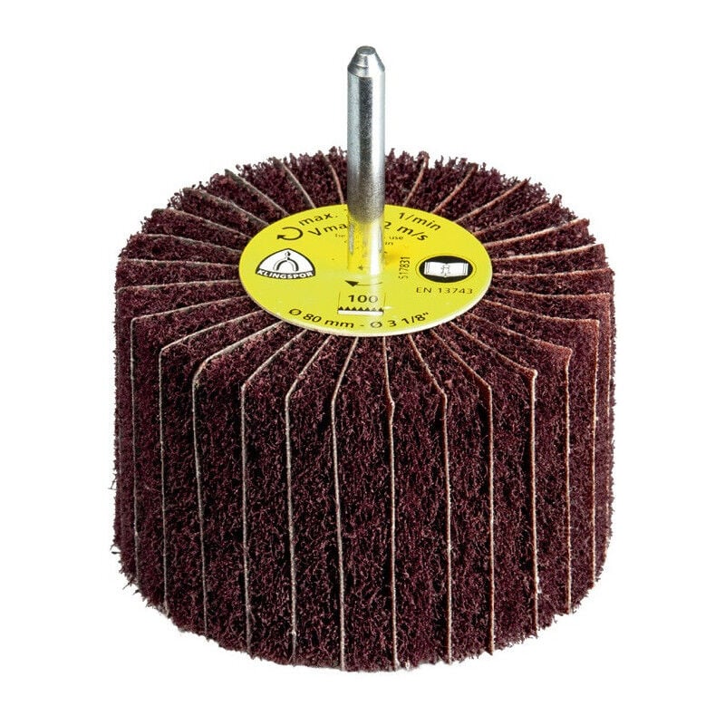 Amoladora de abanico NCS 600 Ø80xH50mm K.100 / eje corindón mediano-D.6mm KLINGSPOR (Por 10)
Amoladora de abanico NCS 600 Ø80xH50mm K.100 / eje corindón mediano-D.6mm KLINGSPOR (Por 10)