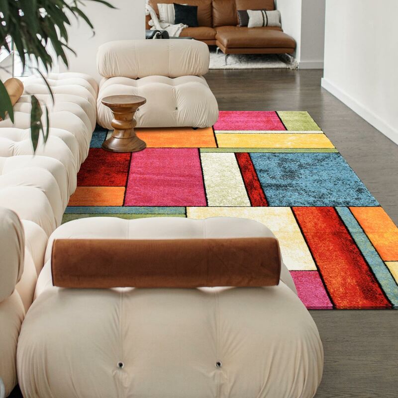 Merinos - UnAmourDeTapis - Alfombra de estar moderna del diseño geométrico del pelo Ras rectangular - Short Stack de entrantes Interior - Entrada de
Merinos - UnAmourDeTapis - Alfombra de estar moderna del diseño geométrico del pelo Ras rectangular - Short Stack de entrantes Interior - Entrada de