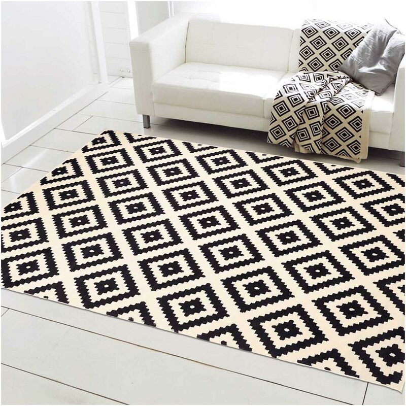 Pequeño Entrada de la alfombra interior - Alfombra vida moderna escandinava Diseño geométrico Berbere - Negro Alfombra Crema 60x110 cm - Noir
Pequeño Entrada de la alfombra interior - Alfombra vida moderna escandinava Diseño geométrico Berbere - Negro Alfombra Crema 60x110 cm - Noir