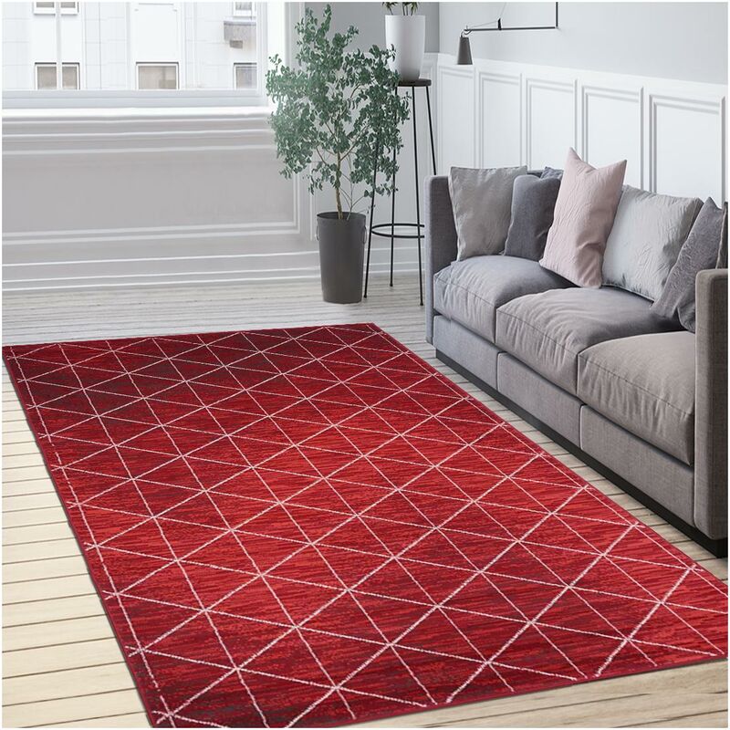 Pequeño Entrada de la alfombra interior - Alfombra vida moderna Scandinavian Design Berbere geométrico rojo 60x110 cm - Rouge - Unamourdetapis
Pequeño Entrada de la alfombra interior - Alfombra vida moderna Scandinavian Design Berbere geométrico rojo 60x110 cm - Rouge - Unamourdetapis