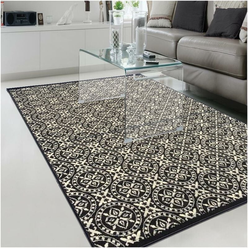 Pequeño Entrada de la alfombra interior - Alfombras Moderno Salón de Diseño Geométrico Negro 60x110 cm - Noir - Unamourdetapis
Pequeño Entrada de la alfombra interior - Alfombras Moderno Salón de Diseño Geométrico Negro 60x110 cm - Noir - Unamourdetapis