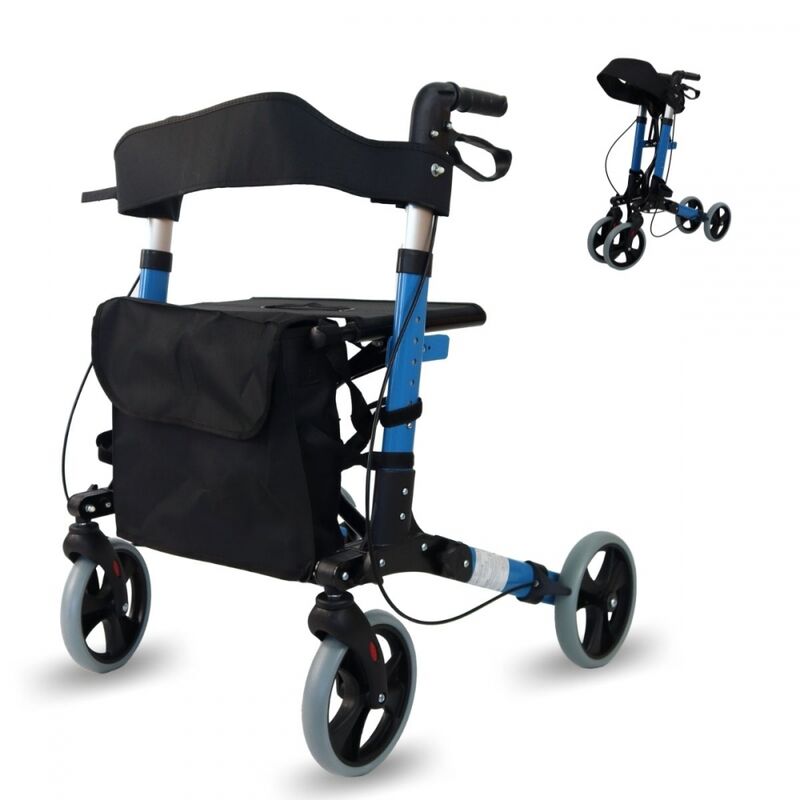 Mobiclinic - Andador 4 ruedas | Plegable | Aluminio | Frenos en manetas | Asiento y respaldo | Trajano | Deluxe
Mobiclinic - Andador 4 ruedas | Plegable | Aluminio | Frenos en manetas | Asiento y respaldo | Trajano | Deluxe