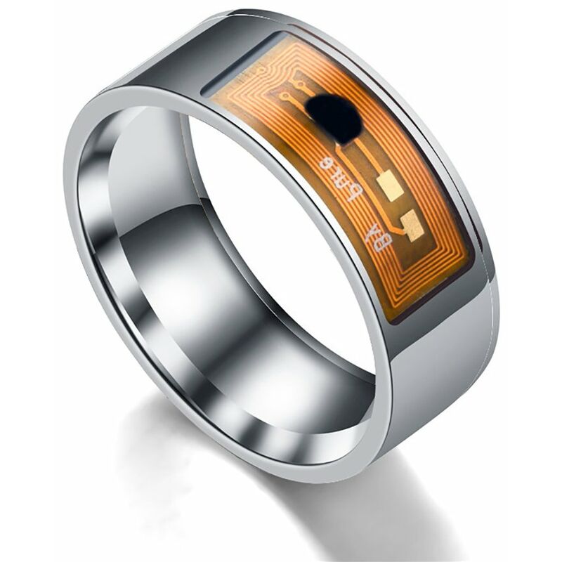Anillos inteligentes NFC Multifuncional Impermeable Anillo inteligente Smart Wear Finger Anillo digital Accesorios inteligentes,Plata, 12
Anillos inteligentes NFC Multifuncional Impermeable Anillo inteligente Smart Wear Finger Anillo digital Accesorios inteligentes,Plata, 12