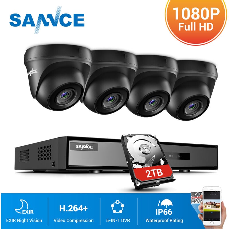 ANNKE 4Ch5MP Super HD Sistema de cámara de seguridad NVR inalámbrica con cámaras WiFi de 3MP 100 pies Visión nocturna H.264 + Stream Acceso remoto y
ANNKE 4Ch5MP Super HD Sistema de cámara de seguridad NVR inalámbrica con cámaras WiFi de 3MP 100 pies Visión nocturna H.264 + Stream Acceso remoto y