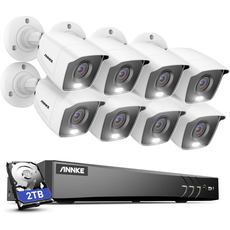 ANNKE Sistema de cámaras de seguridad 4K Ultra HD DVR con visión nocturna a todo color 24/7 Vigilancia CCTV en interiores y exteriores con luz
ANNKE Sistema de cámaras de seguridad 4K Ultra HD DVR con visión nocturna a todo color 24/7 Vigilancia CCTV en interiores y exteriores con luz