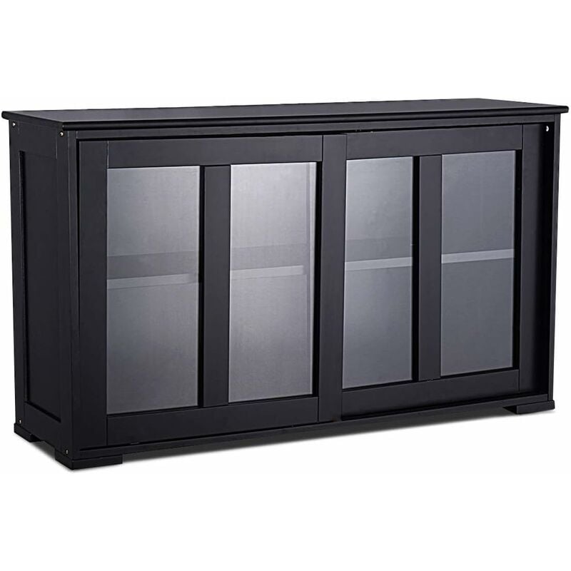 Aparador Cocina Armario de Baño Multiusos Gabinete Lateral con Puertas Correderas (Negro)
Aparador Cocina Armario de Baño Multiusos Gabinete Lateral con Puertas Correderas (Negro)