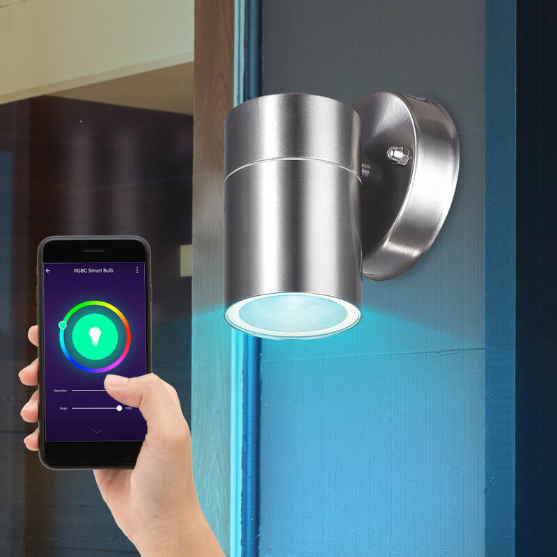Aplicación inteligente de lámpara de pared para exteriores de acero inoxidable con control de voz, atenuador de luz para jardín en un conjunto que
Aplicación inteligente de lámpara de pared para exteriores de acero inoxidable con control de voz, atenuador de luz para jardín en un conjunto que