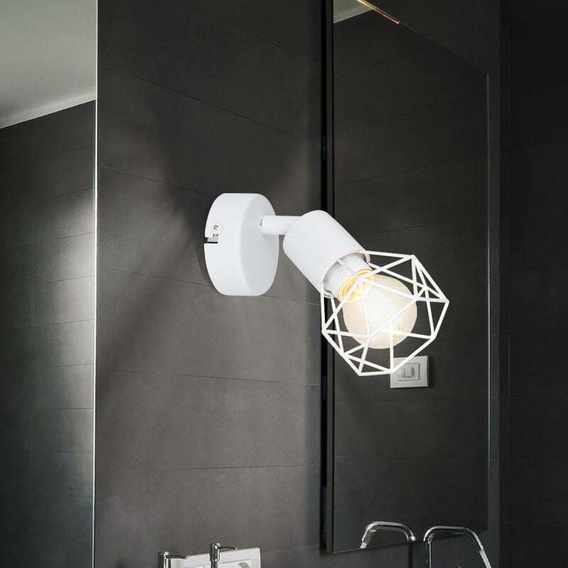 Aplique de pared iluminación para sala de estar proyector jaula lámpara de rejilla blanco ajustable
Aplique de pared iluminación para sala de estar proyector jaula lámpara de rejilla blanco ajustable
