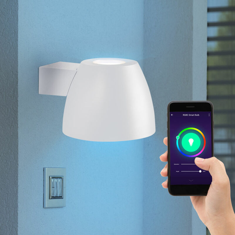 Aplique de pared exterior ALU DOWN lámpara de fachada de patio Aplicación de Google como conjunto que incluye bombillas LED RGB
Aplique de pared exterior ALU DOWN lámpara de fachada de patio Aplicación de Google como conjunto que incluye bombillas LED RGB