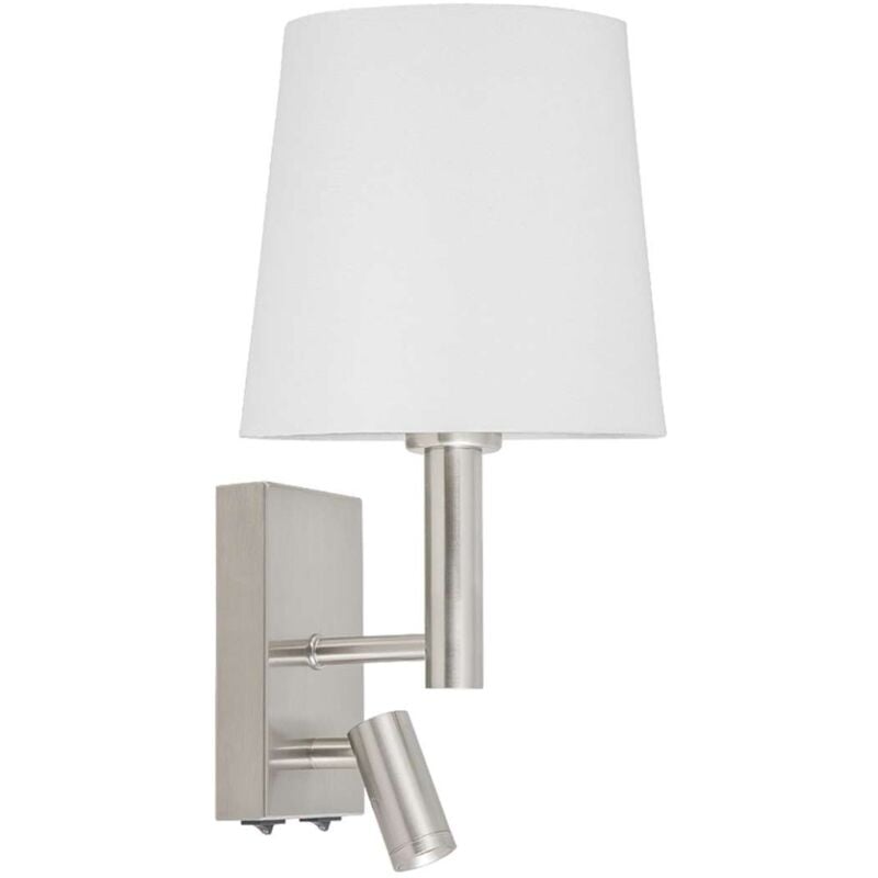 Aplique de pared modelo Oscar acabado niquel satinado 35 cm(alto) 18 cm(ancho) 21 cm(fondo
Aplique de pared modelo Oscar acabado niquel satinado 35 cm(alto) 18 cm(ancho) 21 cm(fondo