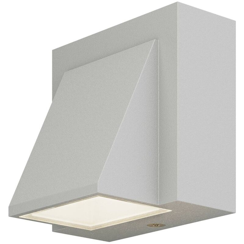 Aplique LED para exteriores Marik gris plata