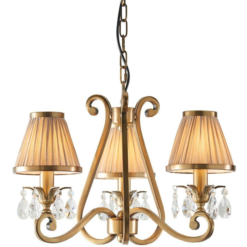 Interiors Oksana Antique Brass - Lámpara colgante de techo con 3 brazos y 3 luces, latón antiguo, E14
Interiors Oksana Antique Brass - Lámpara colgante de techo con 3 brazos y 3 luces, latón antiguo, E14