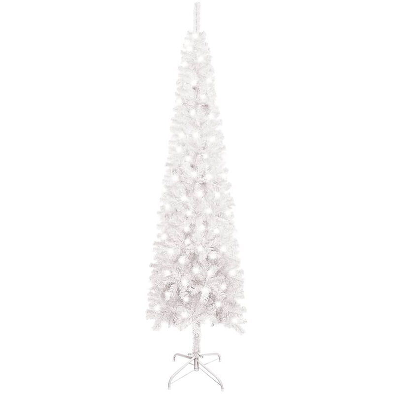 Happyshopping - arbol de Navidad estrecho con LED 180 cm blanco
Happyshopping - arbol de Navidad estrecho con LED 180 cm blanco