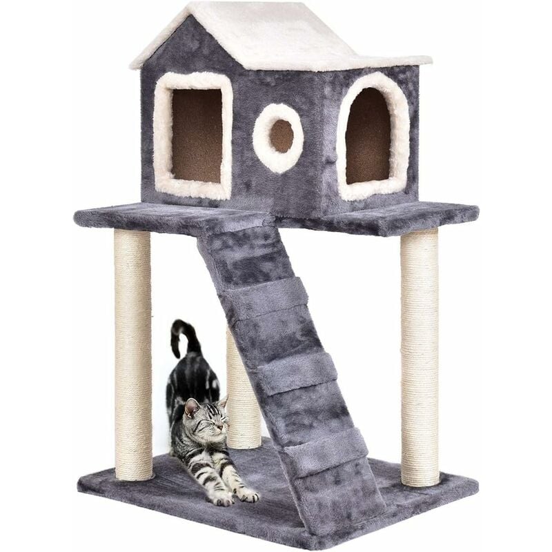 Árbol para Gatos Juguete Cama 60 x 45 x 88 cm Escalador Rasguño de Gato Color Gris Oscuro
Árbol para Gatos Juguete Cama 60 x 45 x 88 cm Escalador Rasguño de Gato Color Gris Oscuro