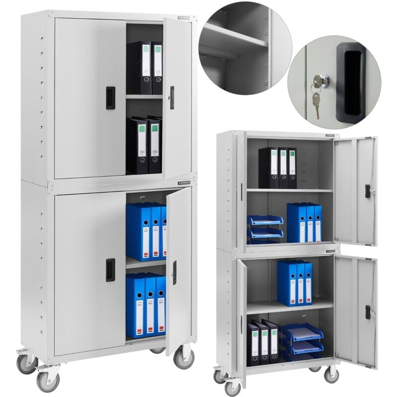 Archivadores Armarios de Oficina Armarios Para Herramientas Con Ruedas - gris - Arebos
Archivadores Armarios de Oficina Armarios Para Herramientas Con Ruedas - gris - Arebos