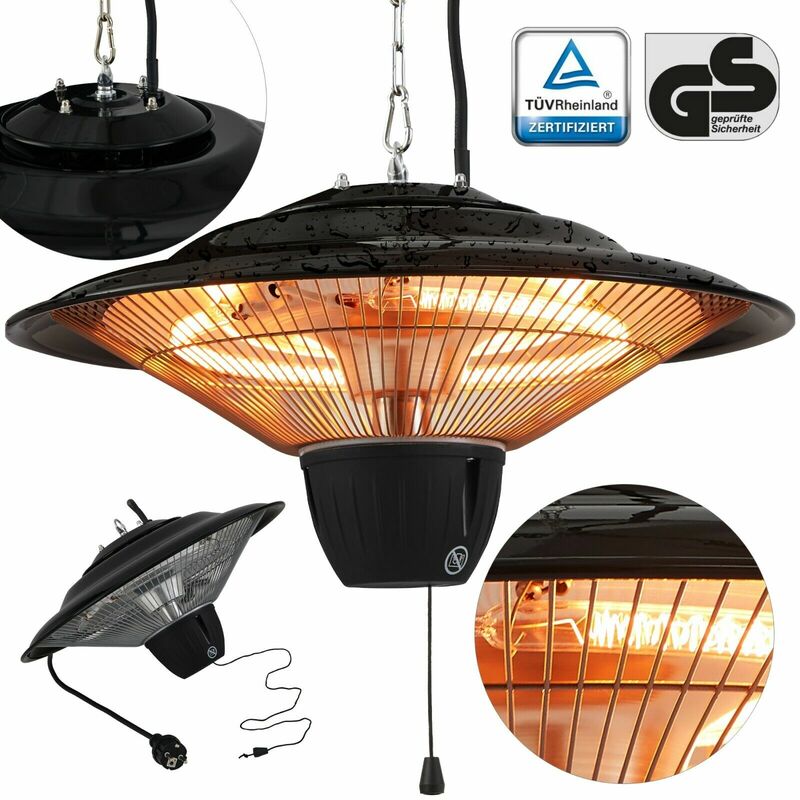 Calefactor Radiante Calefacción Techo Radiante Infrarroja Con Cuerda Tiro - Negro - Arebos
Calefactor Radiante Calefacción Techo Radiante Infrarroja Con Cuerda Tiro - Negro - Arebos