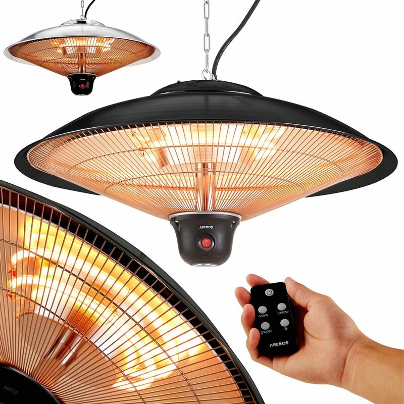 Calentador Radiante Calentador de Techo Radiante Infrarrojos Negro - Negro - Arebos
Calentador Radiante Calentador de Techo Radiante Infrarrojos Negro - Negro - Arebos