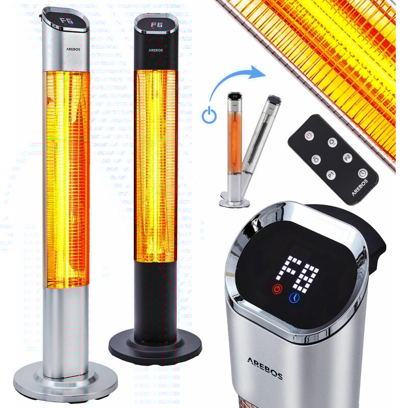 Infrarrojos Calentador De Patio 2000 W Temporizador De 24 Horas Con Mando - Arebos
Infrarrojos Calentador De Patio 2000 W Temporizador De 24 Horas Con Mando - Arebos