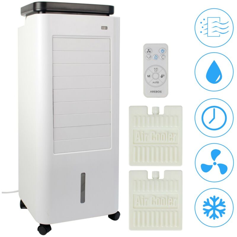 Enfriador de aire 4in1 Aire acondicionado purificador de aire ventilador - Gris/Blanco - Arebos
Enfriador de aire 4in1 Aire acondicionado purificador de aire ventilador - Gris/Blanco - Arebos