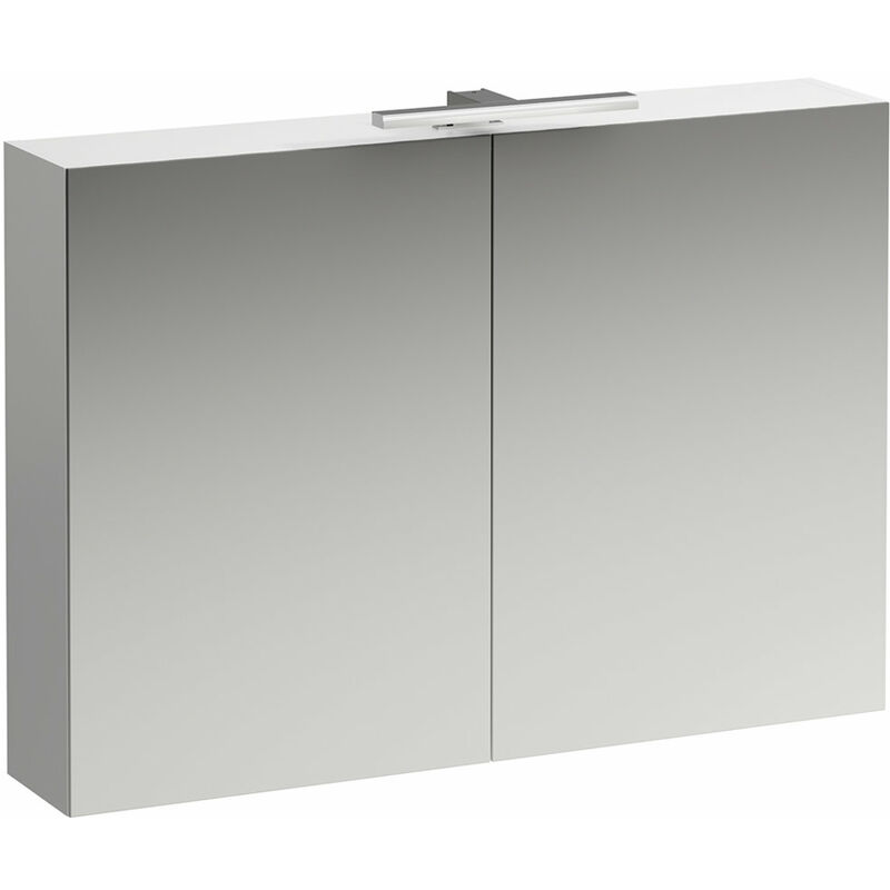 Armario con espejo base 1000 mm, 2 puertas, elemento de luz LED, color: Blanco brillante - H4028521102611
Armario con espejo base 1000 mm, 2 puertas, elemento de luz LED, color: Blanco brillante - H4028521102611