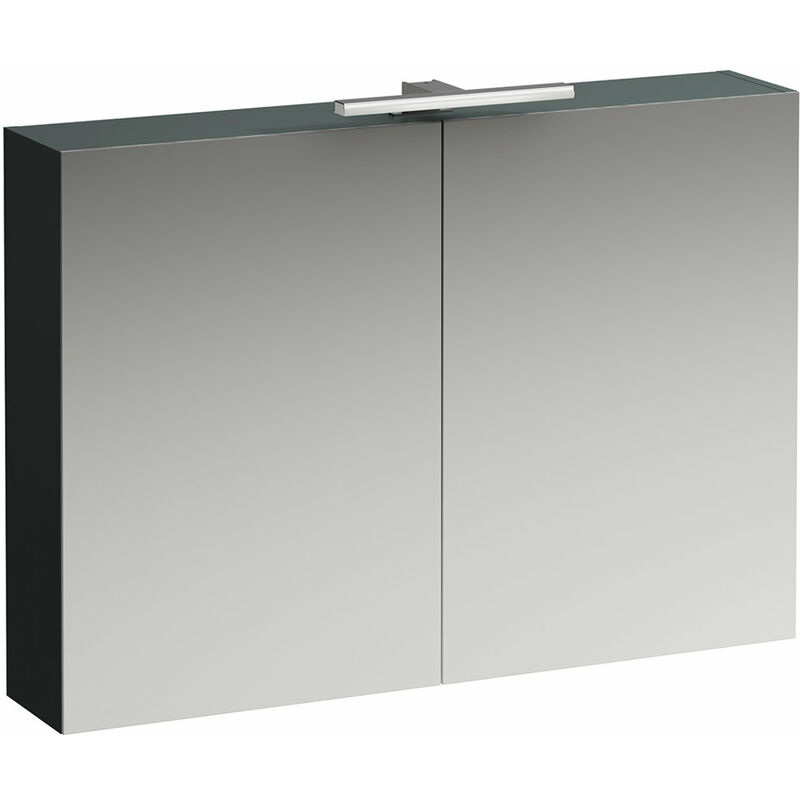 Armario con espejo base 1000 mm, 2 puertas, elemento de luz LED, color: Gris de tráfico - H4028521102661
Armario con espejo base 1000 mm, 2 puertas, elemento de luz LED, color: Gris de tráfico - H4028521102661