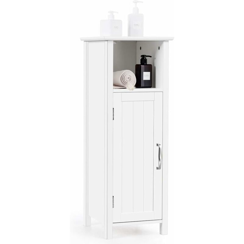 Armario de Baño Suelo con Estantes y Puerta Mueble de Baño de Madera Gabinete para Dormitorio Pasillo Blanco
Armario de Baño Suelo con Estantes y Puerta Mueble de Baño de Madera Gabinete para Dormitorio Pasillo Blanco